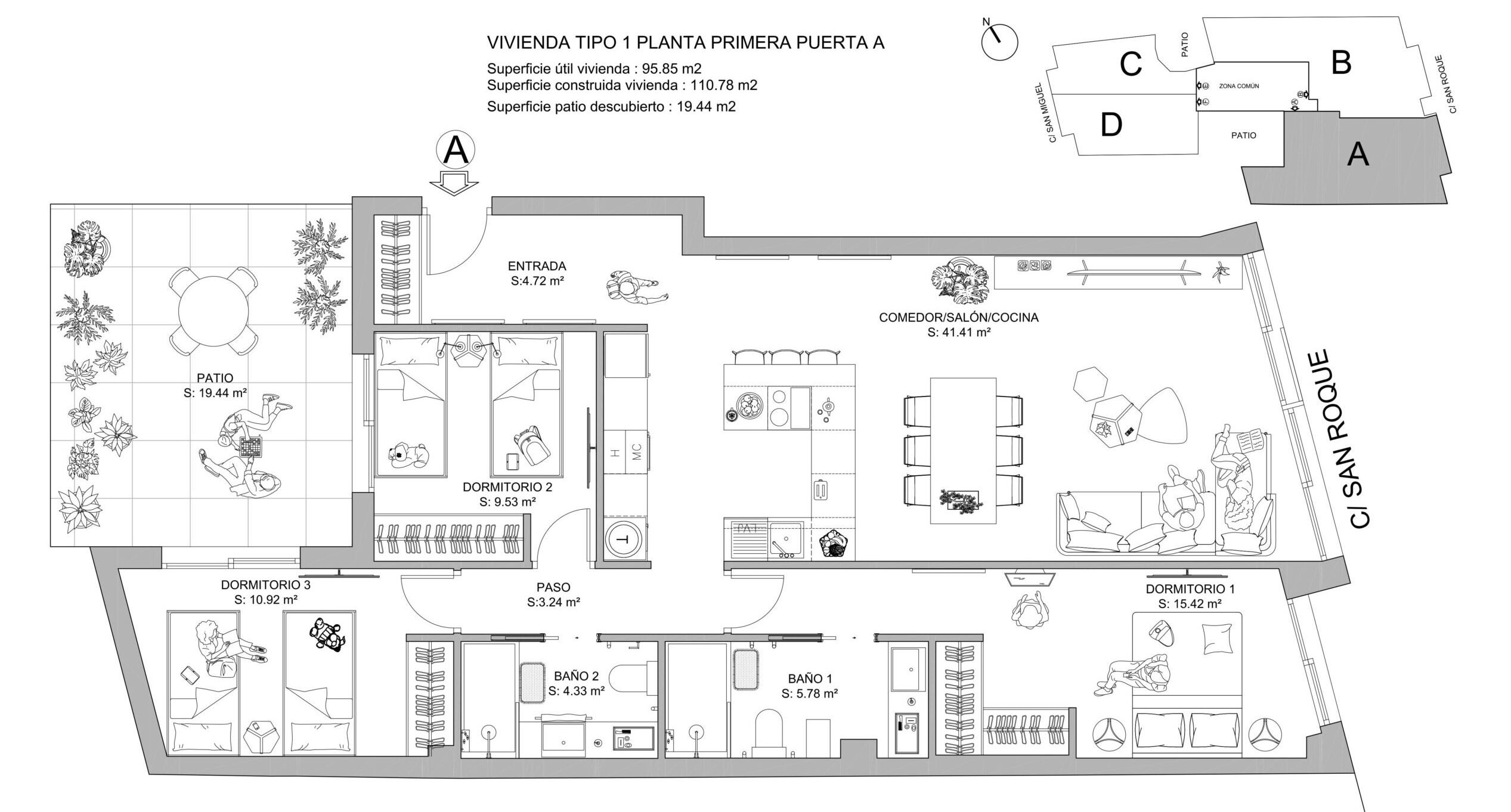 Venta P1 tipo 1 puerta A Venta P1 tipo 1 puerta A